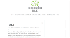 Desktop Screenshot of concussiontalk.com