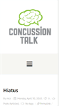 Mobile Screenshot of concussiontalk.com