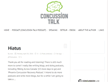 Tablet Screenshot of concussiontalk.com